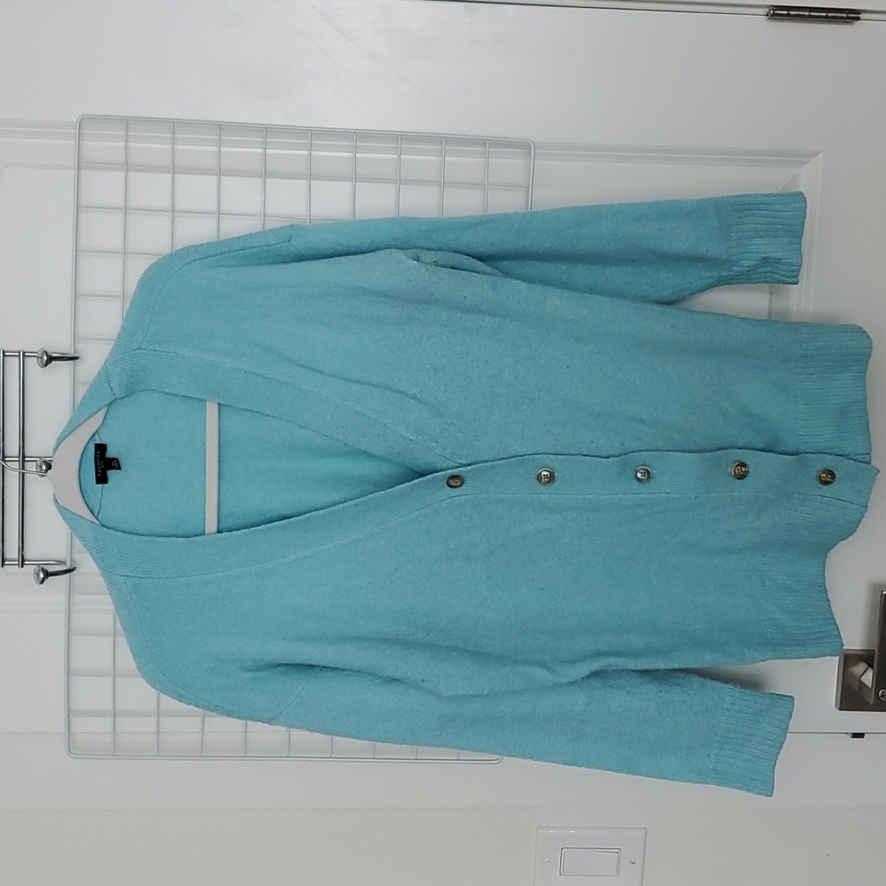 Cozy Aqua blue Talbots cardigan